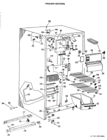 02 - Freezer Section parts for Ge Refrigerator TFX20KJC from AppliancePartsPros.com