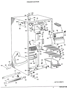 02 - Freezer Section parts for Ge Refrigerator TFX24ZJE from AppliancePartsPros.com