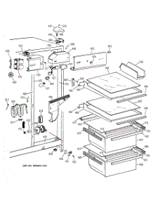 03 - Fresh Food Section parts for Ge Refrigerator TFX20JRXDWW from AppliancePartsPros.com