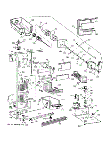 03 - Freezer Section parts for Ge Refrigerator TFT27PFXCAA from AppliancePartsPros.com