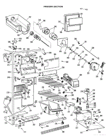 03 - Freezer Section parts for Ge Refrigerator TFX24RLK from AppliancePartsPros.com