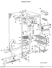 02 - Freezer Section parts for Ge Refrigerator TFX24ZJF from AppliancePartsPros.com