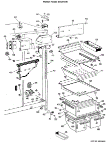 03 - Fresh Food Section parts for Ge Refrigerator TFX24ZJF from AppliancePartsPros.com