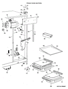 03 - Fresh Food Section parts for Ge Refrigerator TFX20RJE from AppliancePartsPros.com
