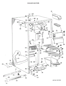 02 - Freezer Section parts for Ge Refrigerator TFX24ZKC from AppliancePartsPros.com