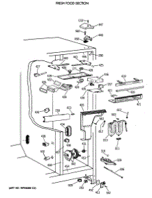 04 - Fresh Food Section parts for Ge Refrigerator TPX21PRXAAA from AppliancePartsPros.com