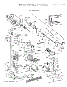 03 - Freezer Section parts for Ge Refrigerator TFT27PRXBWW from AppliancePartsPros.com