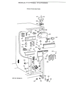 04 - Fresh Food Section parts for Ge Refrigerator TFT27PRXBWW from AppliancePartsPros.com