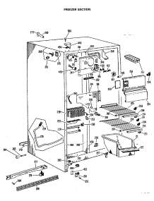 02 - Freezer Section parts for Ge Refrigerator TFX20DLR from AppliancePartsPros.com