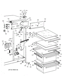 03 - Fresh Food Section parts for Ge Refrigerator TFX20NWXDWH from AppliancePartsPros.com