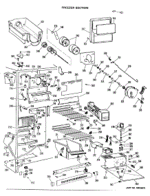 03 - Freezer Section parts for Ge Refrigerator TFX24RJE from AppliancePartsPros.com
