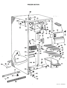 02 - Freezer Section parts for Ge Refrigerator TFX20KLR from AppliancePartsPros.com