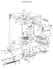 02 - Freezer Section parts for Ge Refrigerator TFX22DKC from AppliancePartsPros.com