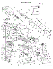 03 - Freezer Section parts for Ge Refrigerator TFX24FGR from AppliancePartsPros.com