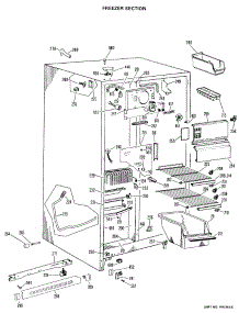 02 - Freezer Section parts for Ge Refrigerator TFX20DHF from AppliancePartsPros.com
