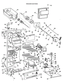 03 - Freezer Section parts for Ge Refrigerator TFX27EJE from AppliancePartsPros.com
