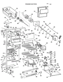 03 - Freezer Section parts for Ge Refrigerator TFX27FJF from AppliancePartsPros.com
