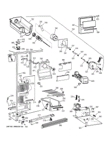 02 - Freezer Section parts for Ge Refrigerator TFX22JWXDWW from AppliancePartsPros.com