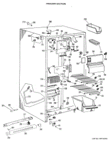02 - Freezer Section parts for Ge Refrigerator TFX20DHB from AppliancePartsPros.com