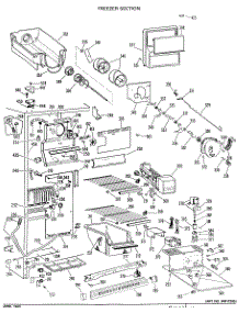02 - Freezer Section parts for Ge Refrigerator TFX24SLG from AppliancePartsPros.com