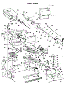 03 - Freezer Section parts for Ge Refrigerator TFX24RLP from AppliancePartsPros.com