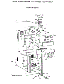 04 - Fresh Food Section parts for Ge Refrigerator TFX24PFXBAA from AppliancePartsPros.com