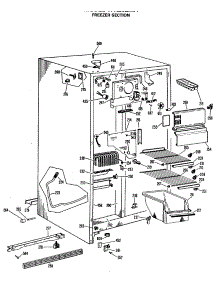 02 - Freezer Section parts for Ge Refrigerator TFX20ZMA from AppliancePartsPros.com