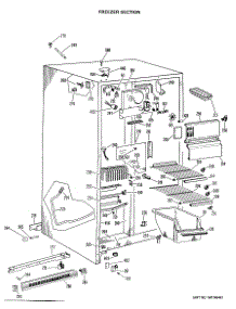 02 - Freezer Section parts for Ge Refrigerator TFX22KJF from AppliancePartsPros.com