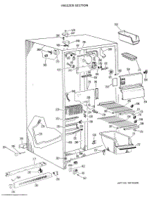02 - Freezer Section parts for Ge Refrigerator TFX24ZHB from AppliancePartsPros.com