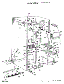 02 - Freezer Section parts for Ge Refrigerator TFX22DLG from AppliancePartsPros.com