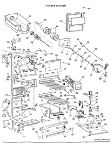 03 - Freezer Section parts for Ge Refrigerator TFX27EHC from AppliancePartsPros.com