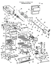 03 - Freezer Section parts for Ge Refrigerator TFXW27FLB from AppliancePartsPros.com