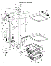 03 - Fresh Food Section parts for Ge Refrigerator TFX24SJE from AppliancePartsPros.com
