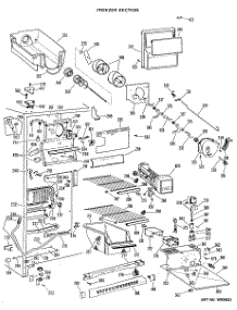 02 - Freezer Section parts for Ge Refrigerator TFX24SJE from AppliancePartsPros.com