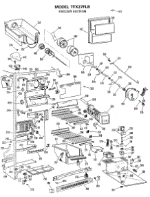 03 - Freezer Section parts for Ge Refrigerator TFX27FLB from AppliancePartsPros.com