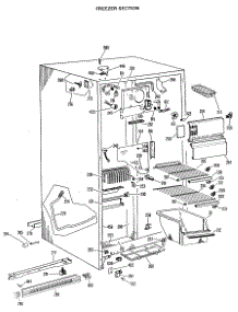 02 - Freezer Section parts for Ge Refrigerator TFX20KKD from AppliancePartsPros.com