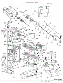 03 - Freezer Section parts for Ge Refrigerator TFX24EKB from AppliancePartsPros.com