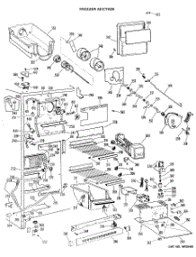 03 - Freezer Section parts for Ge Refrigerator TFX24RJB from AppliancePartsPros.com