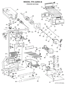 02 - Freezer Section parts for Ge Refrigerator TFX22RHB from AppliancePartsPros.com