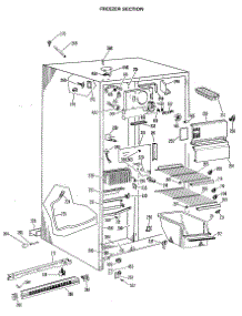 02 - Freezer Section parts for Ge Refrigerator TFX22KJB from AppliancePartsPros.com