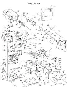 02 - Freezer Section parts for Ge Refrigerator TFX24SKC from AppliancePartsPros.com