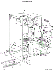 02 - Freezer Section parts for Ge Refrigerator TFX20KKB from AppliancePartsPros.com