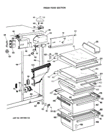 03 - Fresh Food Section parts for Ge Refrigerator TFX24ZRAWH from AppliancePartsPros.com