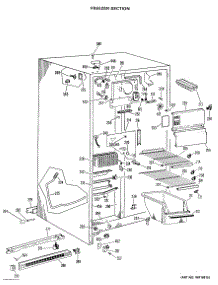 02 - Freezer Section parts for Ge Refrigerator TFX22ZKB from AppliancePartsPros.com