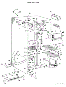 02 - Freezer Section parts for Ge Refrigerator TFX22KHB from AppliancePartsPros.com