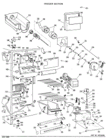 02 - Freezer Section parts for Ge Refrigerator TFX24SKB from AppliancePartsPros.com