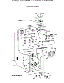 04 - Fresh Food Section parts for Ge Refrigerator TFX27PRXBAA from AppliancePartsPros.com