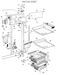 03 - Fresh Food Section parts for Ge Refrigerator TFX24SKB from AppliancePartsPros.com