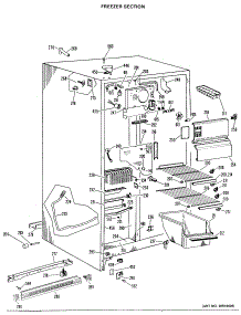 02 - Freezer Section parts for Ge Refrigerator TFX20DKB from AppliancePartsPros.com