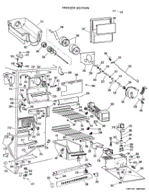 03 - Freezer Section parts for Ge Refrigerator TFX24EJC from AppliancePartsPros.com